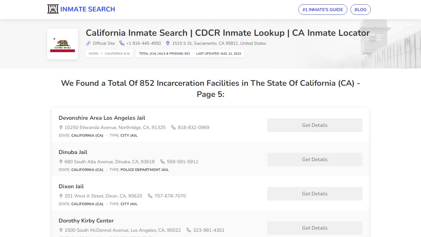 California Inmate Search | CDCR Inmate Lookup | CA Inmate ...